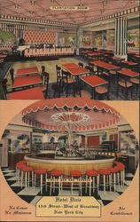 Plantation Room - Hotel Dixie Postcard