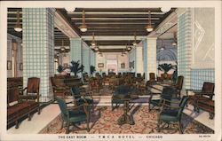 The East Room - YMCA Hotel Postcard