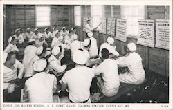 Cooks And Bakers School U.S. Coast Guard Training Station Navy Postcard Postcard Postcard