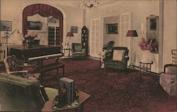 Library and Lounge - National Home, Daughters of America Postcard