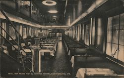 William Penn Hotel Dining Room Postcard