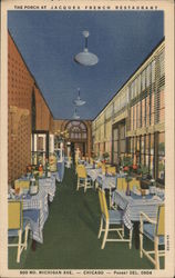 The Porch at Jacques French Restaurant Postcard