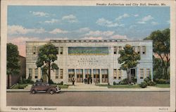 Neosho Auditorium and City Hall Postcard