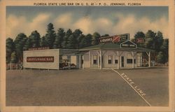 Florida State Line Bar on US 41 Jennings, FL Postcard Postcard Postcard