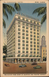 El Comodoro Hotel Miami, FL Postcard Postcard Postcard