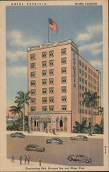 Hotel Patricia - Overlooking Park, Biscayne and Miami River Postcard