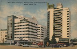 Shelborne, Nautilus and Shore Club Hotels Miami Beach, FL Postcard Postcard Postcard