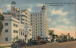 Looking South from 17th and Collins Avenue Miami Beach, FL Postcard Postcard Postcard