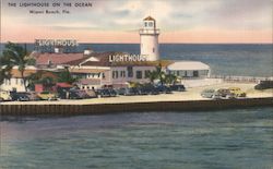 The Lighthouse on the Ocean Postcard