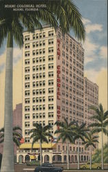 Miami Colonial Hotel Postcard