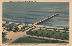 Sunny Isle Fishing Pier Miami Beach, FL Postcard Postcard Postcard