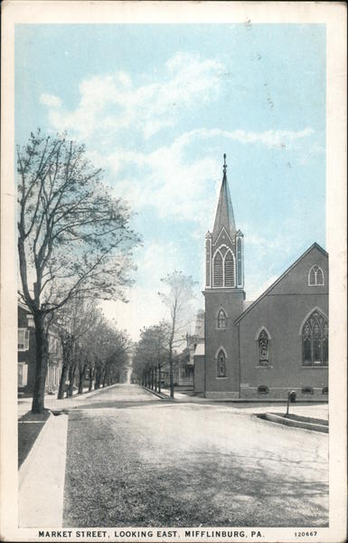 Market Street Looking East Mifflinburg Pennsylvania