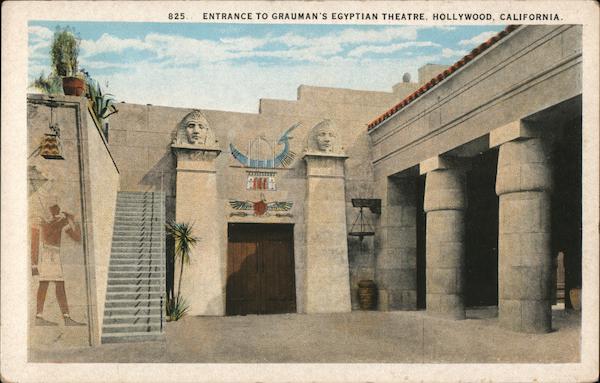 Entrance to Grauman's Egyptian Theatre Hollywood California