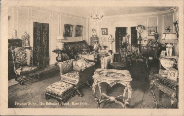 Private Suite, The Biltmore Hotel New York