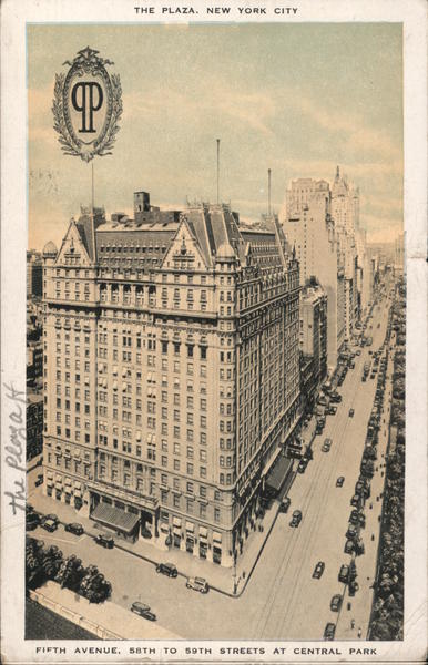 The Plaza - Fifth Avenue 58th to 59th at Central Park New York City