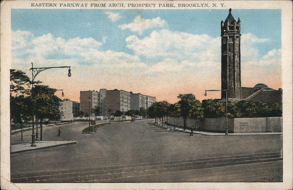 Eastern Parkway from Arch Prospect Park Brooklyn New York