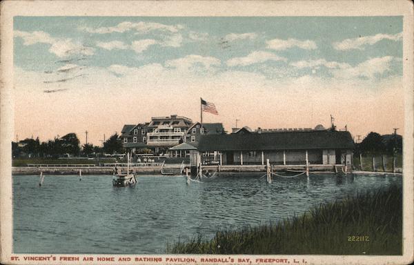 St. Vincent's Fresh Air Home and Bathing Pavilion, Randall's Bay, L.I. Freeport New York