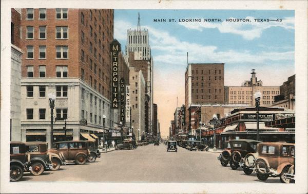 Main Street Looking North Houston Texas