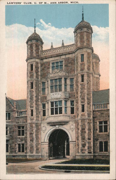 Lawyers' Club University of Michigan Ann Arbor