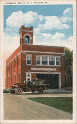 Citizen's Fire Co. No.1 Palmyra, PA Postcard Postcard Postcard