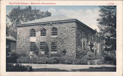 The Public Library Meadville, PA Postcard Postcard Postcard