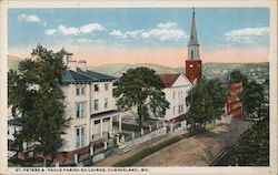 St. Peters and Pauls Parish Buildings Cumberland, MD Postcard Postcard Postcard