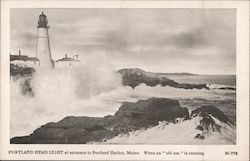 Portland Head Light at Entrance to Portland Harbor Postcard