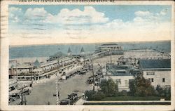 View of the Center and Pier Postcard
