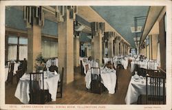 Grand Canyon Hotel Dining Room Postcard