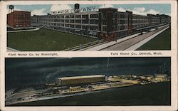 Ford Motor Co. by Moonlight Postcard