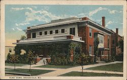 Elks' Home Brookfield, MO Postcard Postcard Postcard