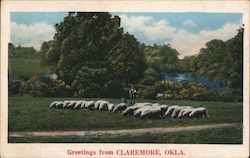 Greetings from Claremore, Oklahoma Postcard