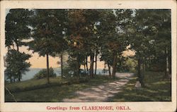 Greetings from Claremore, Okla Postcard