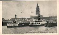 Entering Ferry Slip Postcard