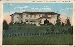 Residence of Tom Mix Beverly Hills, CA Postcard Postcard Postcard