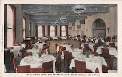 Main Dining Room, The Breakers Club Postcard