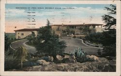 Residence of Fred Niblo Beverly Hills, CA Postcard Postcard Postcard