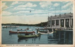 Canoeing on Lake Harriet Postcard
