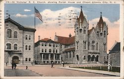 St. Nicholas' R.C. Church, showing Parish House and Chapel Atlantic City, NJ Postcard Postcard Postcard