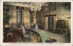 The Lounge, Hotel Piccadilly New York City, NY Postcard Postcard Postcard