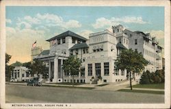 Metropolitan Hotel Asbury Park, NJ Postcard Postcard Postcard