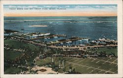Yacht Basin and Bay Front Park Postcard