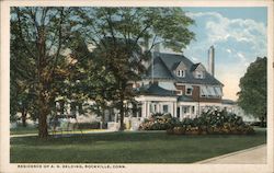 Residence of A.N. Belding Rockville, CT Postcard Postcard Postcard