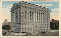 New Fulton County Court House Postcard