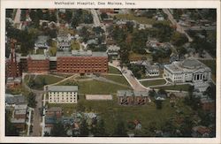 Methodist Hospital Des Moines, IA Postcard Postcard Postcard