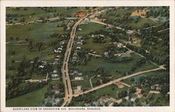 Aeroplane View of Grandview Ave. Boulevard Postcard