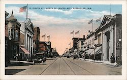 North Eighth Street North of Center Avenue Postcard