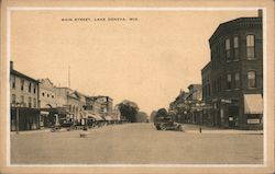 Main Street Lake Geneva, WI Postcard Postcard Postcard