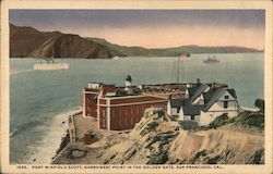 Fort Winfield Scott, Narrowest Point in the Golden Gate Postcard