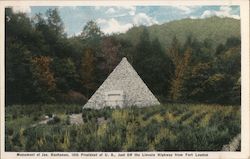 Monument of James Buchanan, 15th President of the United States Postcard